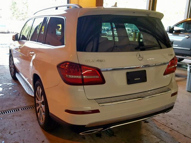 4JGDF6EE7KB225896 - 2019 MERCEDES-BENZ GLS 450 4M WHITE photo 3