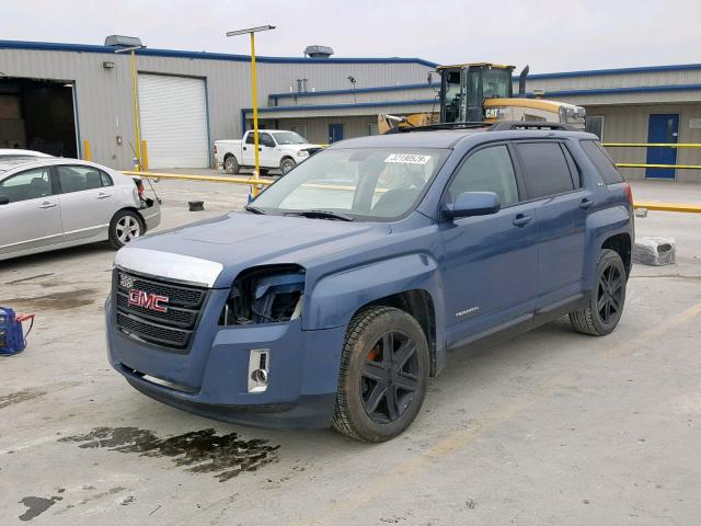 2CTALUEC7B6464083 - 2011 GMC TERRAIN SL BLUE photo 2