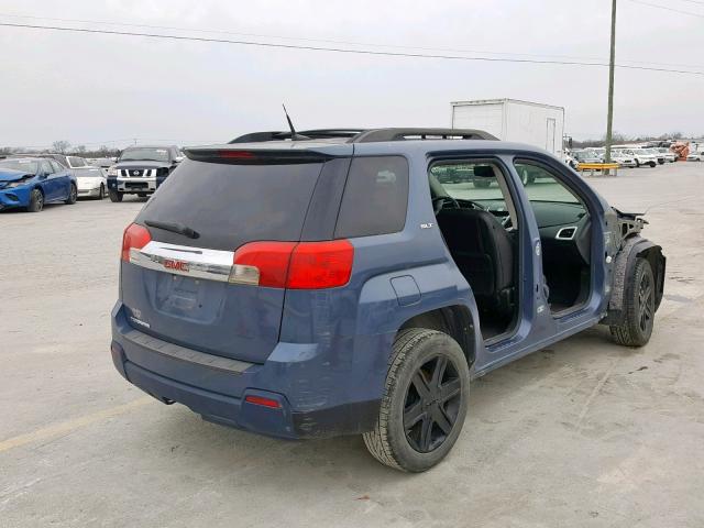 2CTALUEC7B6464083 - 2011 GMC TERRAIN SL BLUE photo 4