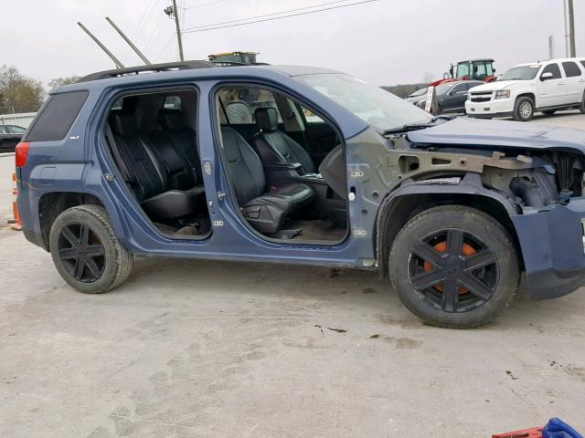 2CTALUEC7B6464083 - 2011 GMC TERRAIN SL BLUE photo 9