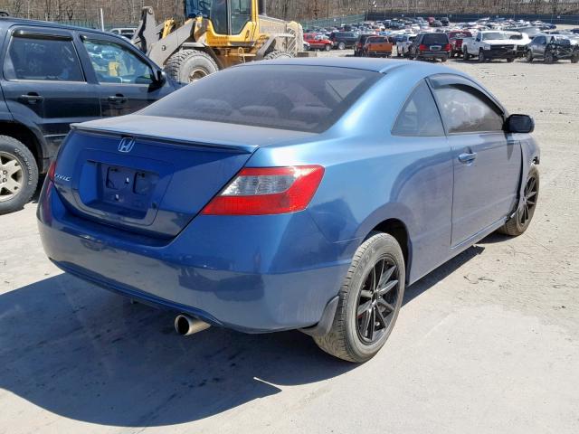 2HGFG12629H519476 - 2009 HONDA CIVIC LX BLUE photo 4