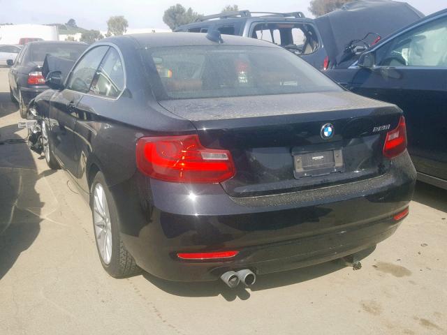 WBA1F5C57EV255498 - 2014 BMW 228 I BLACK photo 3
