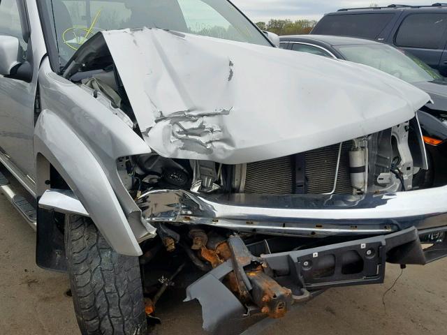 1GCJTDFE6C8141974 - 2012 CHEVROLET COLORADO L SILVER photo 9