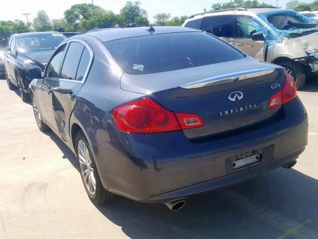 JN1CV6AR4AM253379 - 2010 INFINITI G37 BLACK photo 3