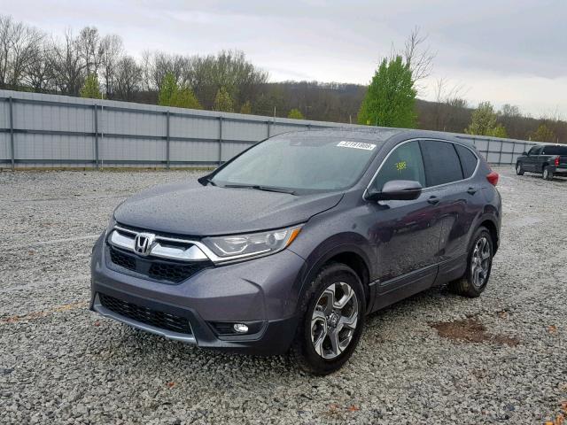 5J6RW1H86JA005876 - 2018 HONDA CR-V EXL GRAY photo 2