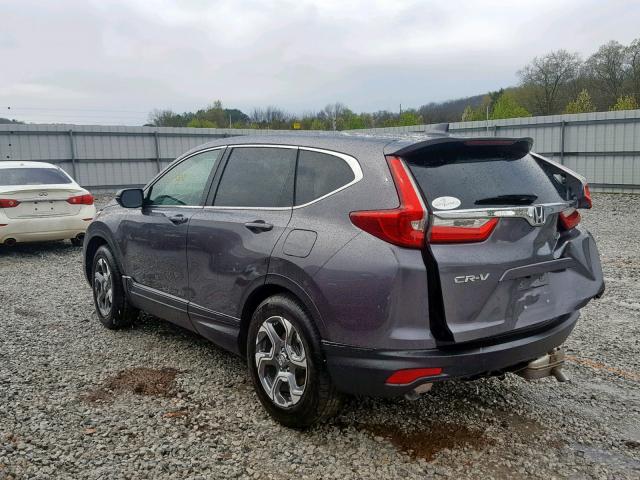 5J6RW1H86JA005876 - 2018 HONDA CR-V EXL GRAY photo 3