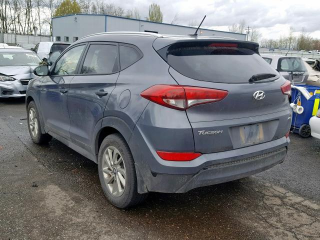 KM8J3CA47GU240076 - 2016 HYUNDAI TUCSON LIM GRAY photo 3