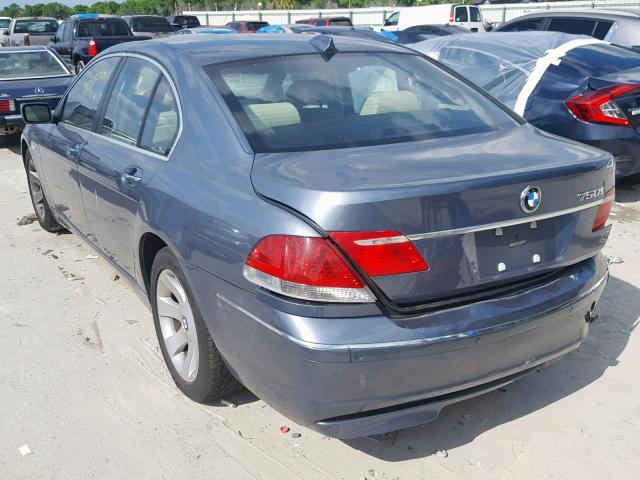 WBAHL83506DT04105 - 2006 BMW 750 I BLUE photo 3