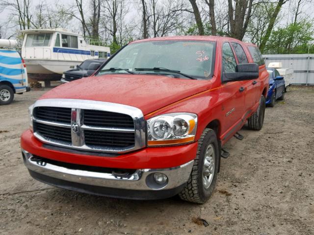 3D7KR29C36G177515 - 2006 DODGE RAM 2500 RED photo 2