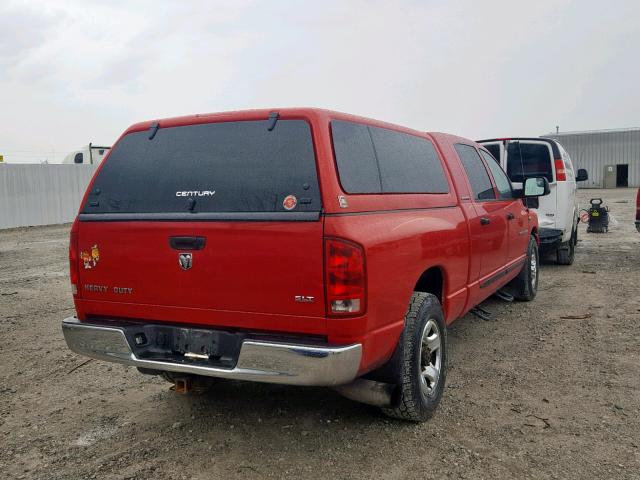 3D7KR29C36G177515 - 2006 DODGE RAM 2500 RED photo 4