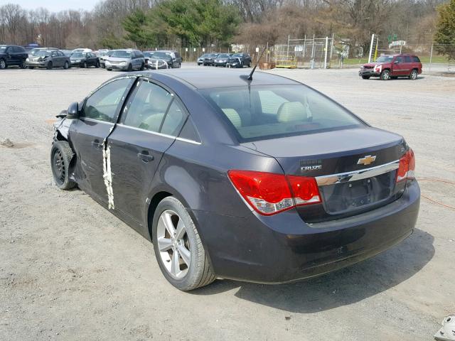 1G1PE5SB9E7401016 - 2014 CHEVROLET CRUZE LT CHARCOAL photo 3