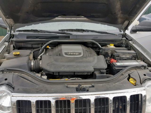 1J8HR58296C181496 - 2006 JEEP GRAND CHER GRAY photo 7