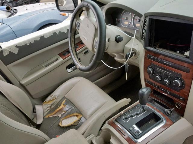 1J8HR58296C181496 - 2006 JEEP GRAND CHER GRAY photo 9