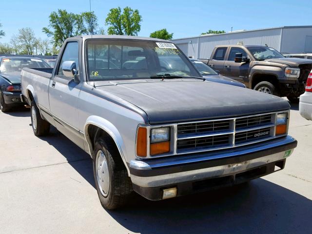 1B7GN14M9HS499769 - 1987 DODGE DAKOTA GRAY photo 1