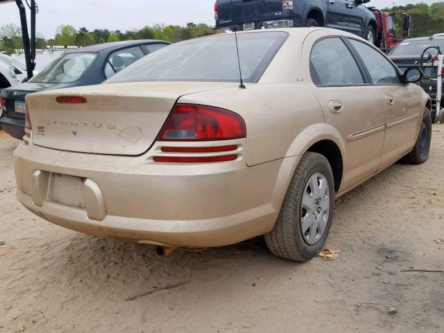 1B3EJ46X41N690632 - 2001 DODGE STRATUS SE GOLD photo 4