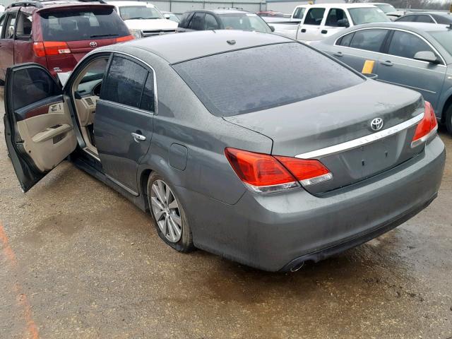 4T1BK3DB1BU403668 - 2011 TOYOTA AVALON BAS GRAY photo 3