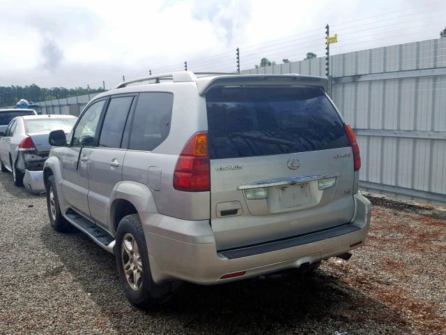 JTJBT20X740039938 - 2004 LEXUS GX 470 SILVER photo 3