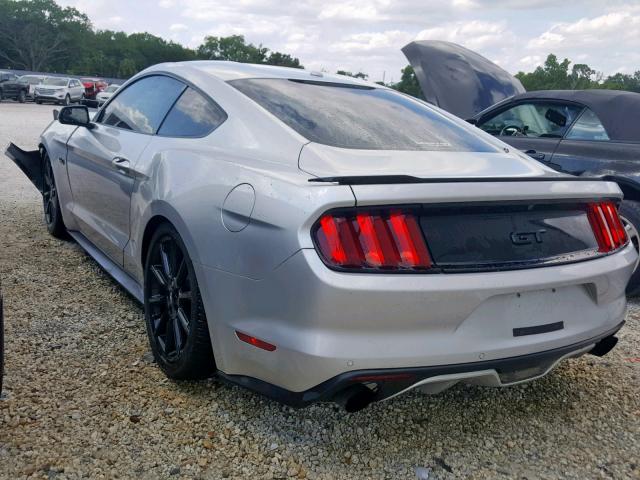 1FA6P8CF5G5271952 - 2016 FORD MUSTANG GT SILVER photo 3