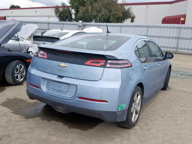 1G1RH6E44DU113973 - 2013 CHEVROLET VOLT BLUE photo 4