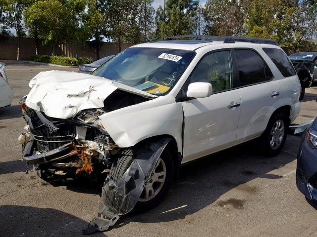 2HNYD18624H516734 - 2004 ACURA MDX TOURIN WHITE photo 2