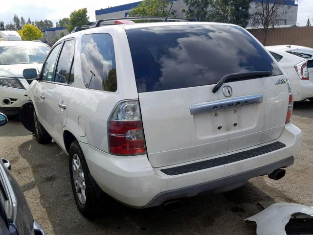 2HNYD18624H516734 - 2004 ACURA MDX TOURIN WHITE photo 3