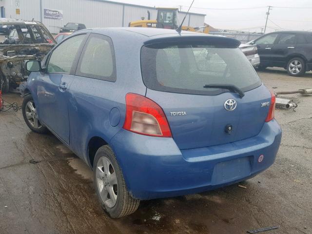 JTDJT903475127938 - 2007 TOYOTA YARIS BLUE photo 3