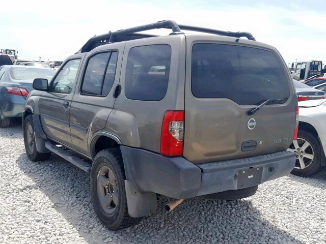 5N1ED28T92C600033 - 2002 NISSAN XTERRA XE GREEN photo 3