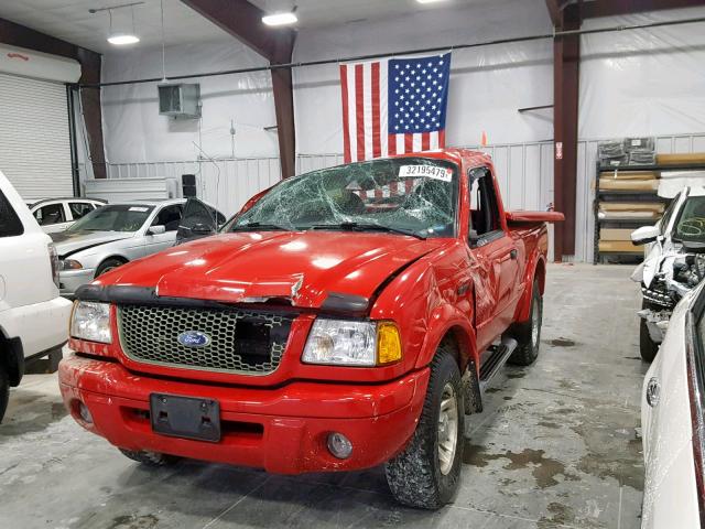 1FTYR10U33TA36978 - 2003 FORD RANGER RED photo 2