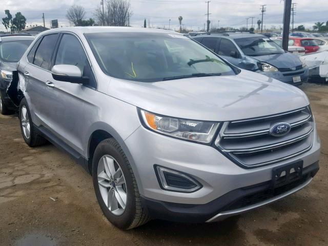 2FMPK4J94GBC14264 - 2016 FORD EDGE SEL SILVER photo 1