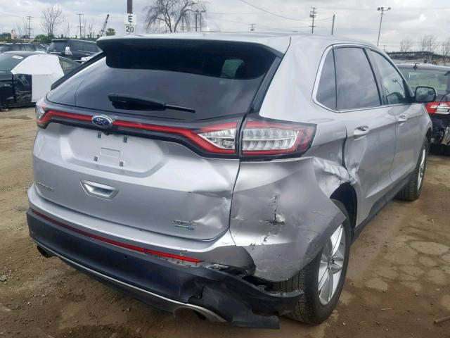 2FMPK4J94GBC14264 - 2016 FORD EDGE SEL SILVER photo 4