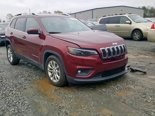 1C4PJLCB2KD120033 - 2019 JEEP CHEROKEE L BURGUNDY photo 1