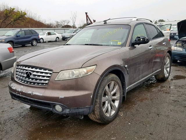 JNRAS08W24X219837 - 2004 INFINITI FX35 BROWN photo 2