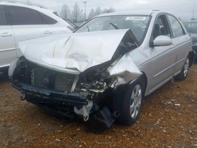 KNAFE221695652499 - 2009 KIA SPECTRA EX SILVER photo 2