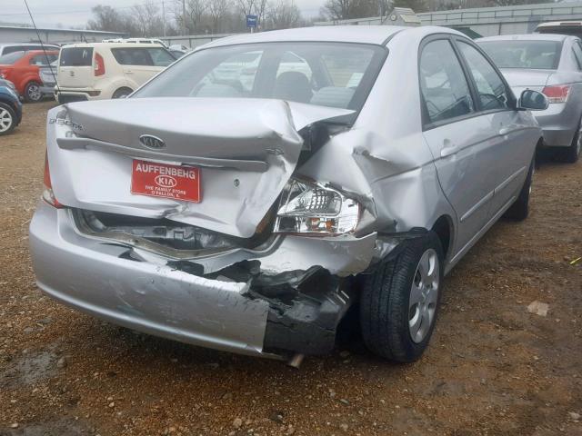 KNAFE221695652499 - 2009 KIA SPECTRA EX SILVER photo 4