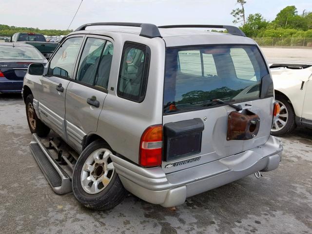 2CNBE634016913681 - 2001 CHEVROLET TRACKER LT SILVER photo 3