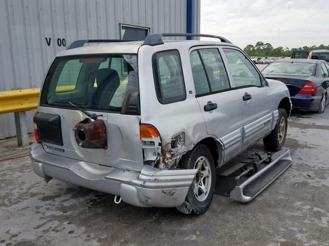 2CNBE634016913681 - 2001 CHEVROLET TRACKER LT SILVER photo 4