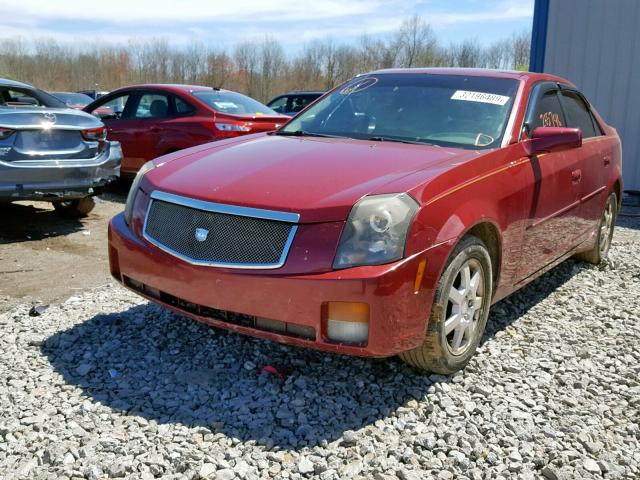 1G6DP567050172618 - 2005 CADILLAC CTS HI FEA RED photo 2