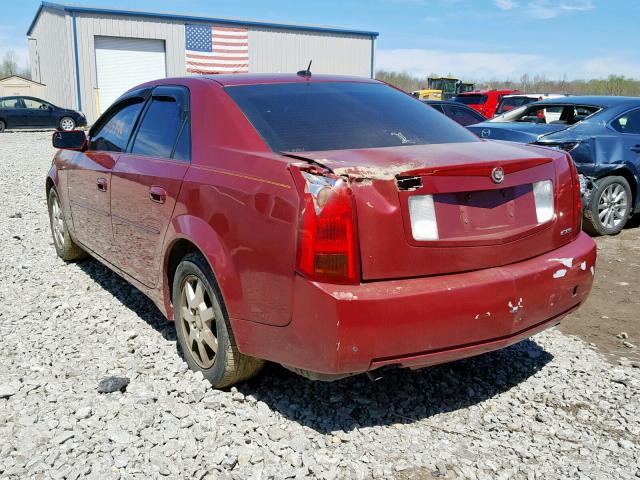 1G6DP567050172618 - 2005 CADILLAC CTS HI FEA RED photo 3