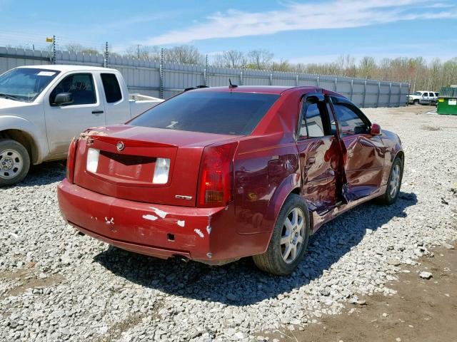 1G6DP567050172618 - 2005 CADILLAC CTS HI FEA RED photo 4