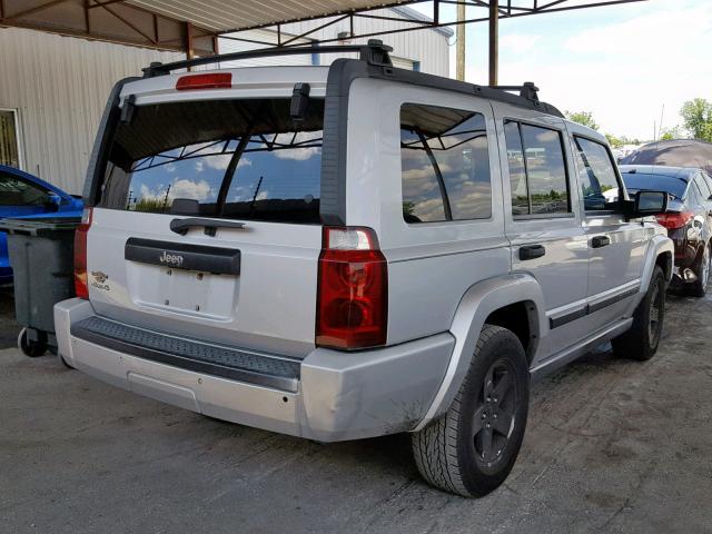 1J8HG48K46C238669 - 2006 JEEP COMMANDER SILVER photo 4