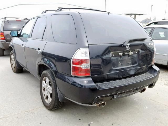 2HNYD18655H542939 - 2005 ACURA MDX TOURIN BLACK photo 3