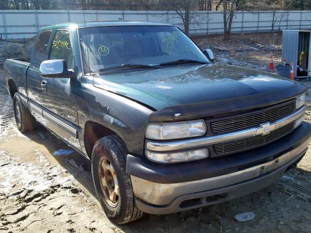 2GCEK19T611220266 - 2001 CHEVROLET SILVERADO GREEN photo 1