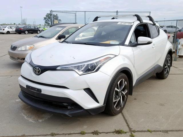 NMTKHMBX2JR020640 - 2018 TOYOTA C-HR XLE WHITE photo 2