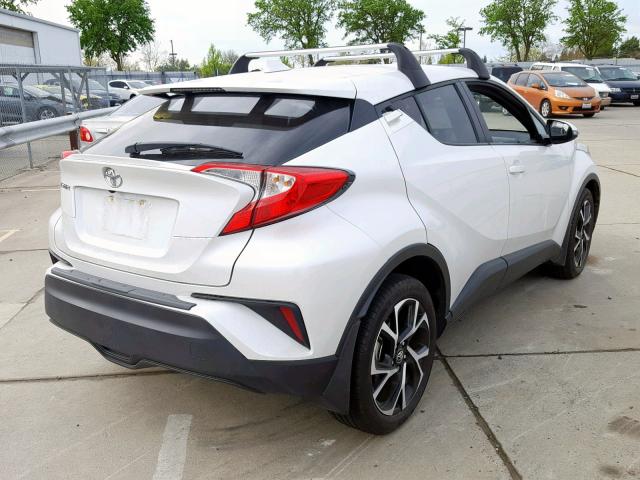 NMTKHMBX2JR020640 - 2018 TOYOTA C-HR XLE WHITE photo 4