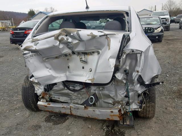 3N1AB6AP7BL614940 - 2011 NISSAN SENTRA 2.0 SILVER photo 9