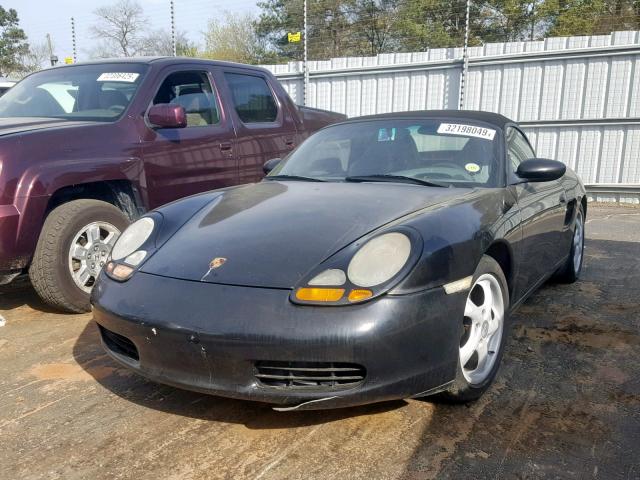 WP0CA2985WU624523 - 1998 PORSCHE BOXSTER BLACK photo 2