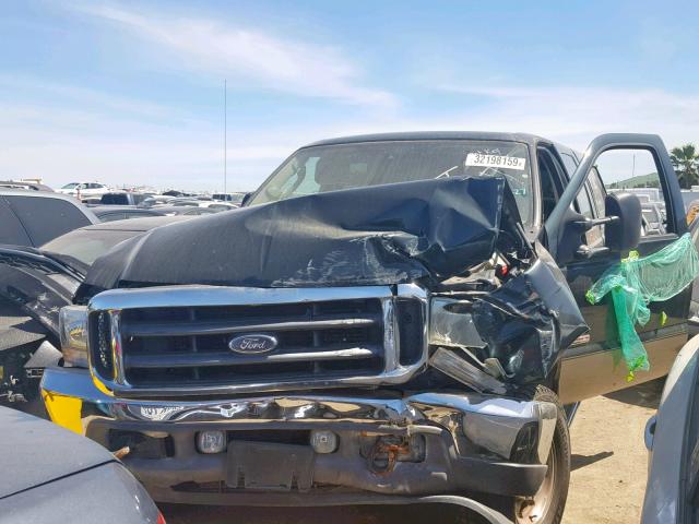 1FTSW31P44EB38265 - 2004 FORD F350 SRW S BLACK photo 2