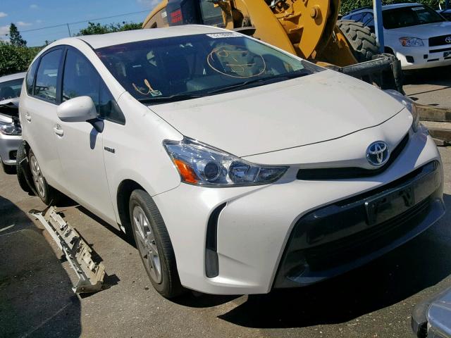 JTDZN3EU5GJ054386 - 2016 TOYOTA PRIUS V WHITE photo 1