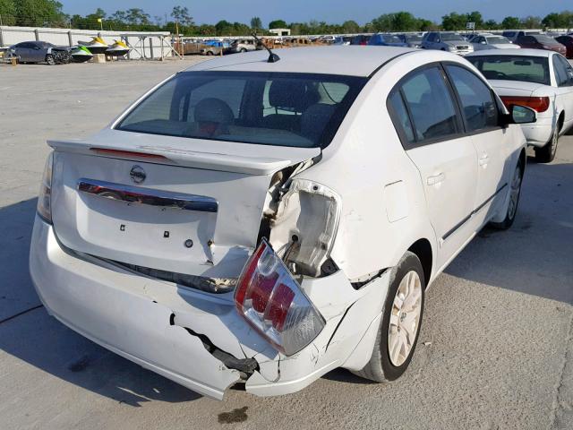 3N1AB6AP8AL655432 - 2010 NISSAN SENTRA 2.0 WHITE photo 4