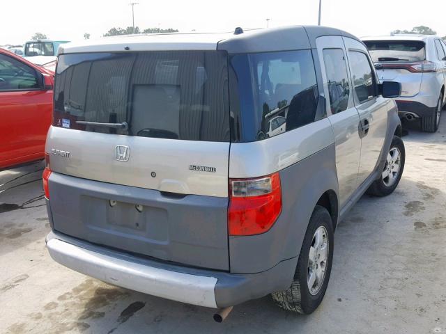 5J6YH28503L037411 - 2003 HONDA ELEMENT EX GRAY photo 4